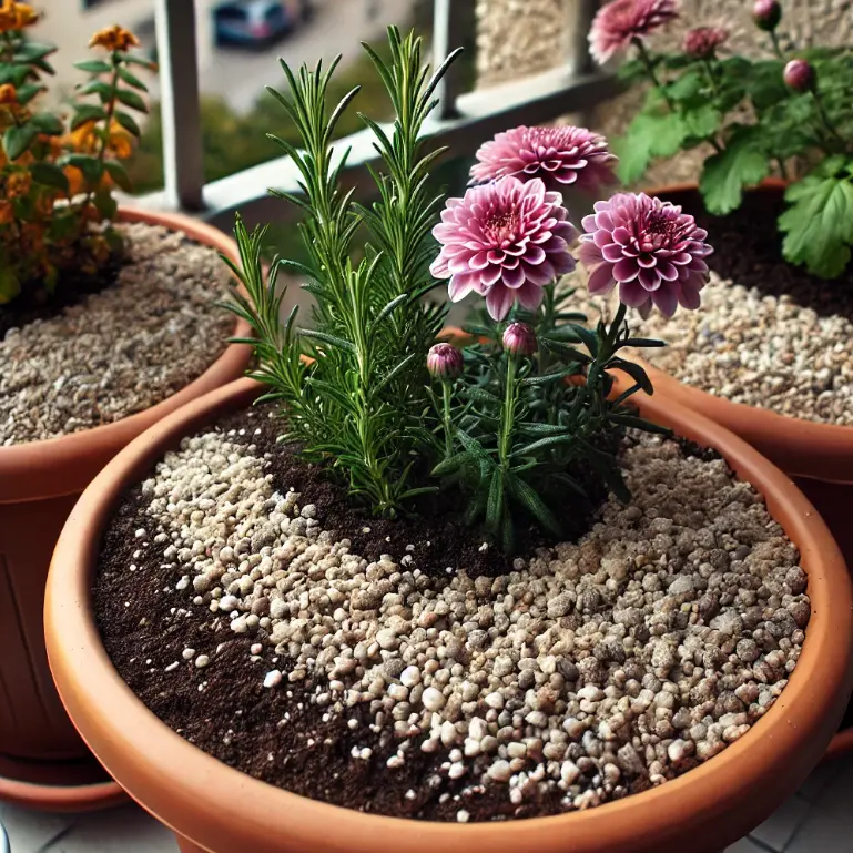 Potplanten met Horticultural Grit